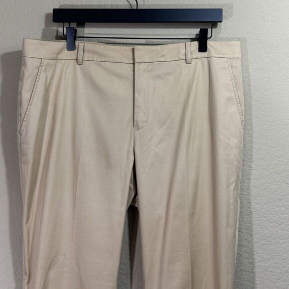 Ralph Lauren Black Label Women's Wool Blend Tan Trouser Career Pants 12 Stretch - Picture 5 of 12